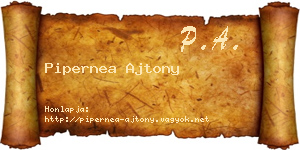 Pipernea Ajtony névjegykártya